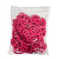 Elastiques en Mousse Vrac 100 Pcs Fuschia