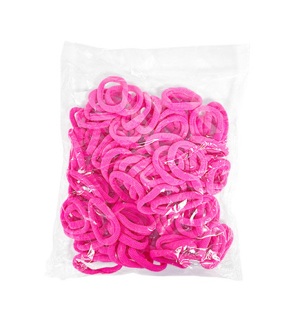 Elastiques en Mousse Vrac 100 Pcs Rose