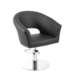 Fauteuil ARCEL Hydraulique PVC noir Logyks