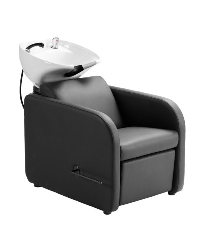 Bac de Lavage Midi Noir Avec Relève Jambes Manuel Logyks