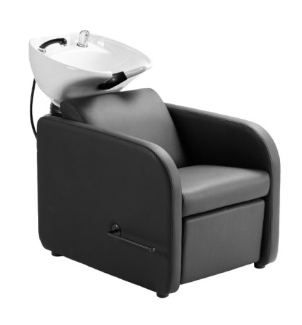 Bac de Lavage Midi Noir Avec Relève Jambes Manuel Logyks