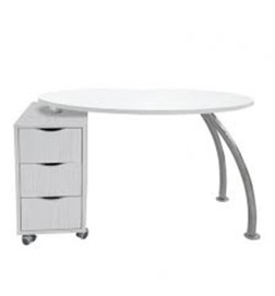 Table Manucure Brio Easy Blanc Laque
