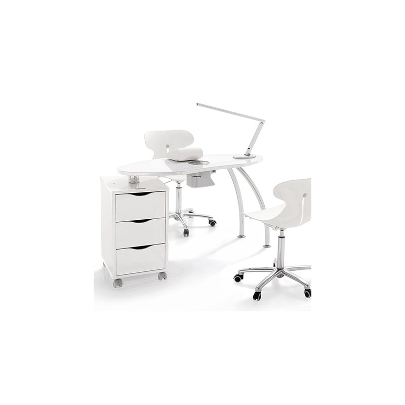 Table Manucure Brio Easy Blanc Laque Aspi Table Manucure Brio Easy Blanc Laque Aspi