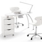 Table Manucure Brio Easy Blanc Laque Aspi Table Manucure Brio Easy Blanc Laque Aspi