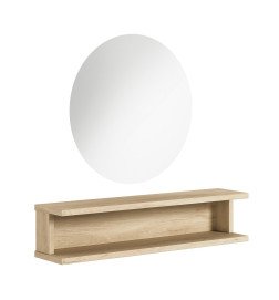 Coiffeuse Murale Elor LED Avec Miroir Logyks