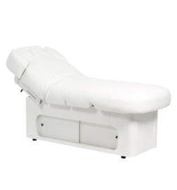 Lit Électrique Apollon SPA Skaï Blanc DDUUEETT