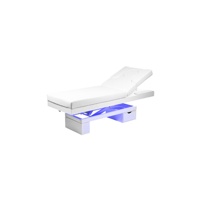 Lit Électrique Athéna Skaï Blanc Lit Électrique Athéna Skaï Blanc