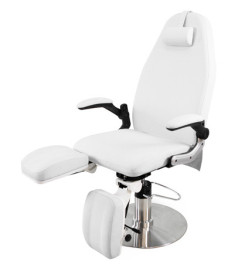 Fauteuil Pédicure Alcor Skai Blanc Sonia DDUUEETT