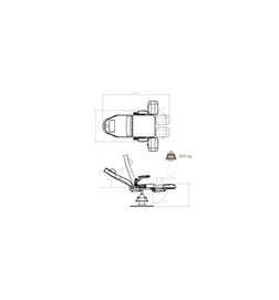 Fauteuil Pédicure Alcor Skai Blanc Sonia DDUUEETT
