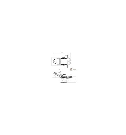 Fauteuil Pédicure Alcor Skai Blanc Sonia DDUUEETT