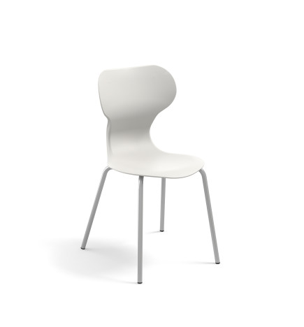 Chaise Client Mia Basic Blanc Mirplay