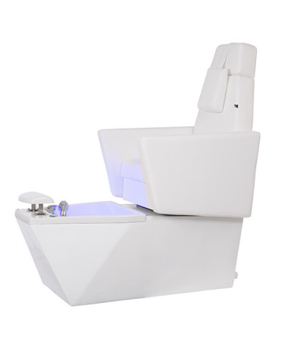 Fauteuil de SPA Pédicure 2 Moteurs en Skai Blanc GENTLE