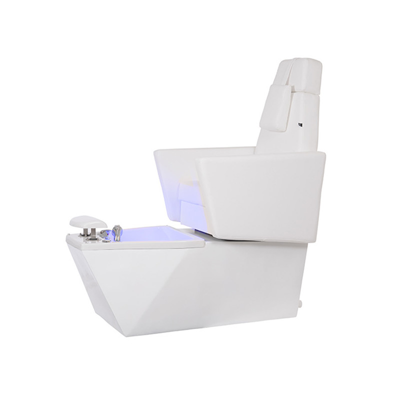 Fauteuil de SPA Pédicure 2 Moteurs en Skai Blanc GENTLE