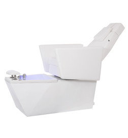 Fauteuil de SPA Pédicure 2 Moteurs en Skai Blanc GENTLE