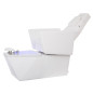 Fauteuil de SPA Pédicure 2 Moteurs en Skai Blanc GENTLE
