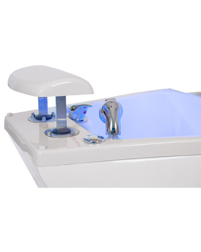 Fauteuil de SPA Pédicure 2 Moteurs en Skai Blanc GENTLE