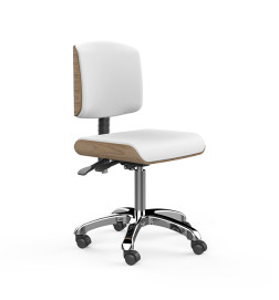 Tabouret Zoi Bois Naturel Blanc SilverFox