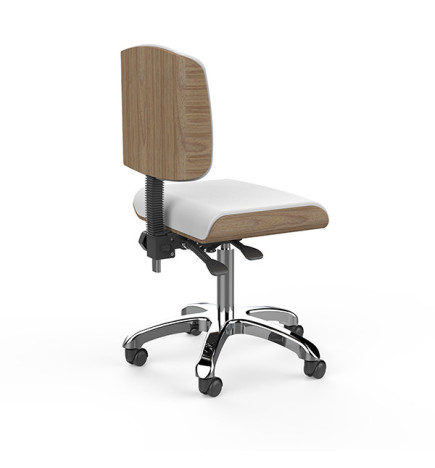 Tabouret Zoi Bois Naturel Blanc SilverFox