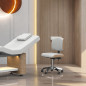Tabouret Zoi Bois Naturel Blanc SilverFox Tabouret Zoi Bois Naturel Blanc SilverFox