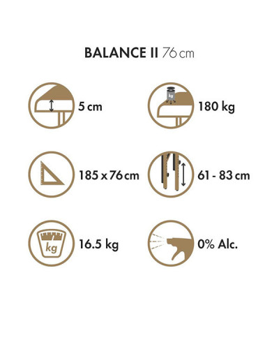 Lit de Massage Taoline Balance Coloris Marron