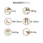 Lit de Massage Taoline Balance Coloris Marron