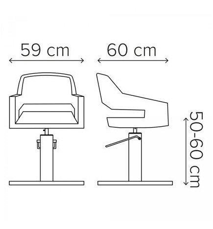 Fauteuil Nice 2 Base Carrée