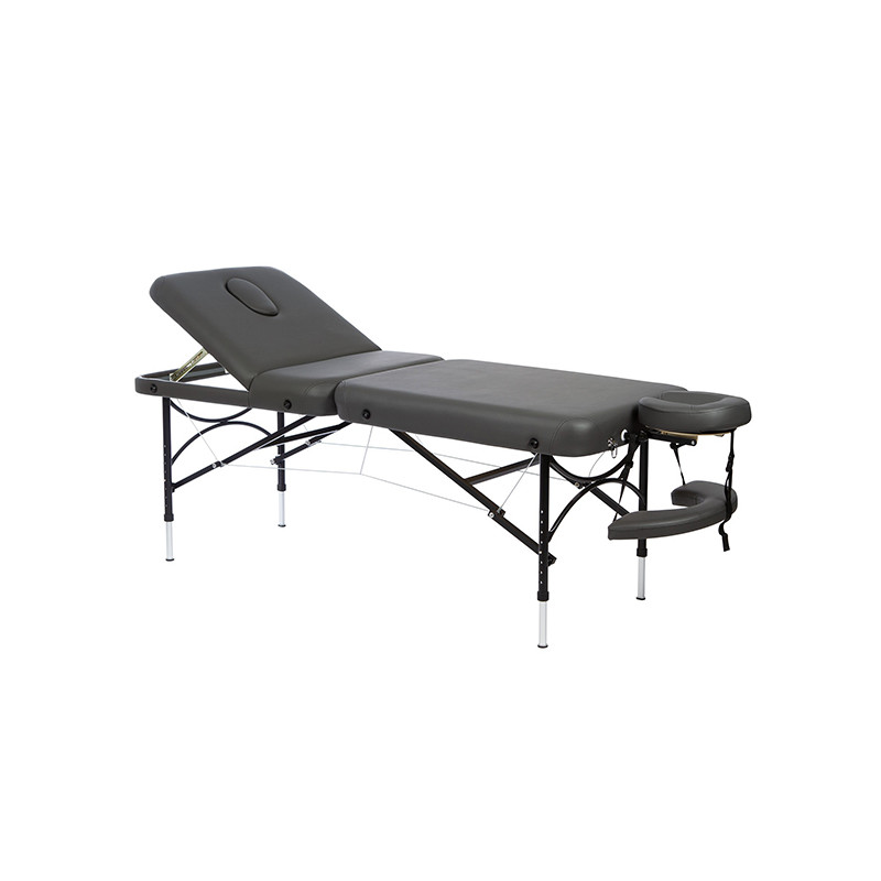 Lit Portable Reiku Skai Noir Pieds en Aluminium Coinfycare Lit Portable Reiku Skai Noir Pieds en Aluminium Coinfycare