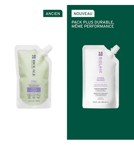 Hydrasource Masque Deep Treatment Cheveux secs 100ml Biolage