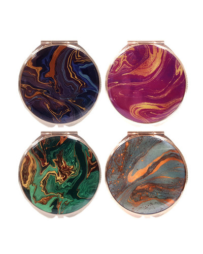 Miroir de Poche Rond Marbré Unité