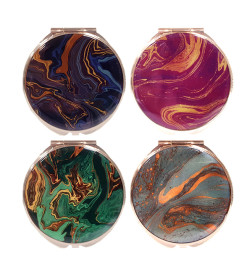 Miroir de Poche Rond Marbré Unité