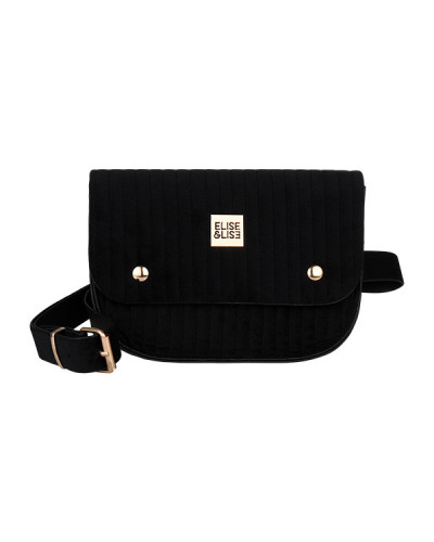 Pochette Velours Chaine + Ceinture Noire Elise et Lise