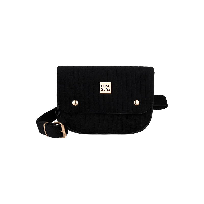 Pochette Velours Chaine + Ceinture Noire Elise et Lise Pochette Velours Chaine + Ceinture Noire Elise et Lise