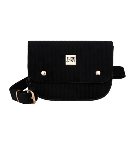 Pochette Velours Chaine + Ceinture Noire Elise et Lise