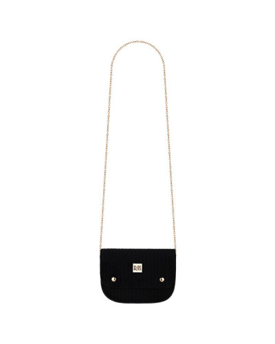 Pochette Velours Chaine + Ceinture Noire Elise et Lise
