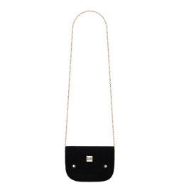 Pochette Velours Chaine + Ceinture Noire Elise et Lise