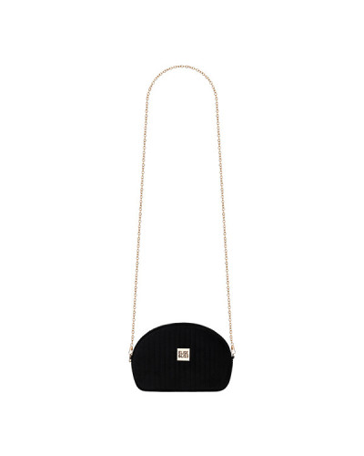 Pochette Velours Chaine + Ceinture Noire Elise et Lise