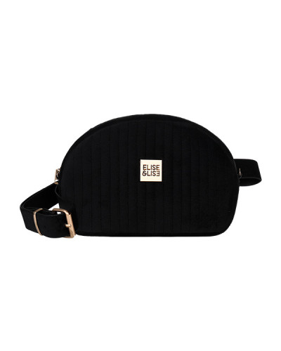 Pochette Velours Chaine + Ceinture Noire Elise et Lise