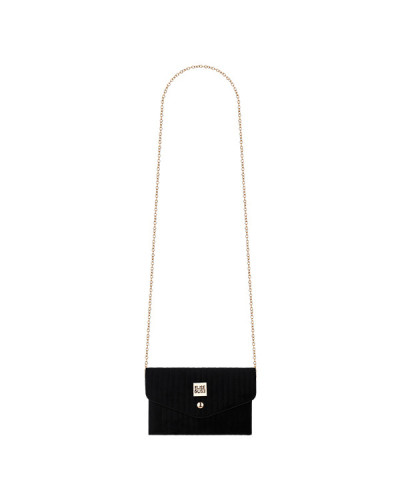 Pochette Velours Chaine + Ceinture Noire Elise et Lise
