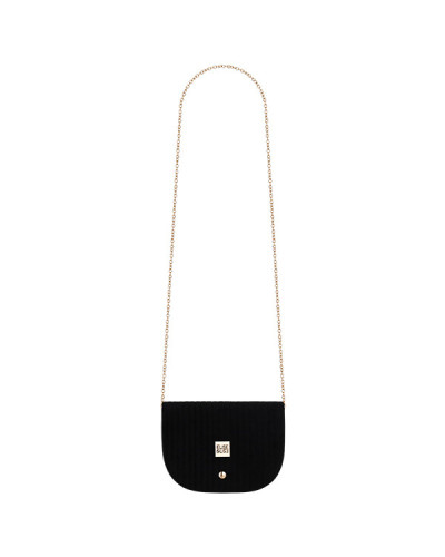 Pochette Velours Chaine + Ceinture Noire Elise et Lise