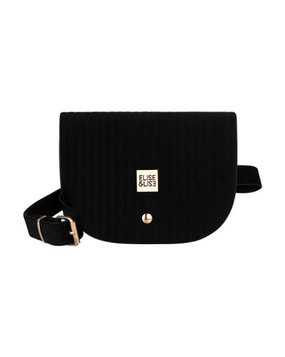 Pochette Velours Chaine + Ceinture Noire Elise et Lise