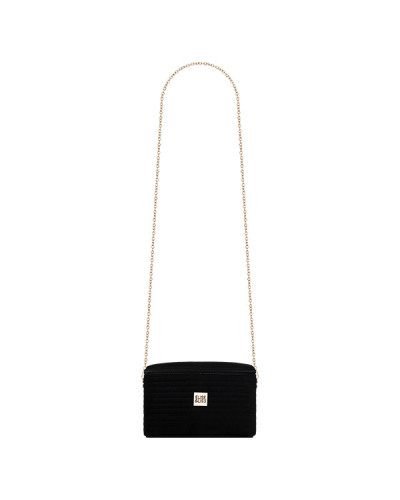 Pochette Velours Chaine + Ceinture Noire Elise et Lise