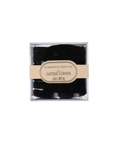 Elastiques à Cheveux Noirs Petit Modèle x24pcs