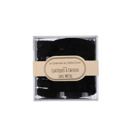 Elastiques à Cheveux Noirs Petit Modèle x24pcs