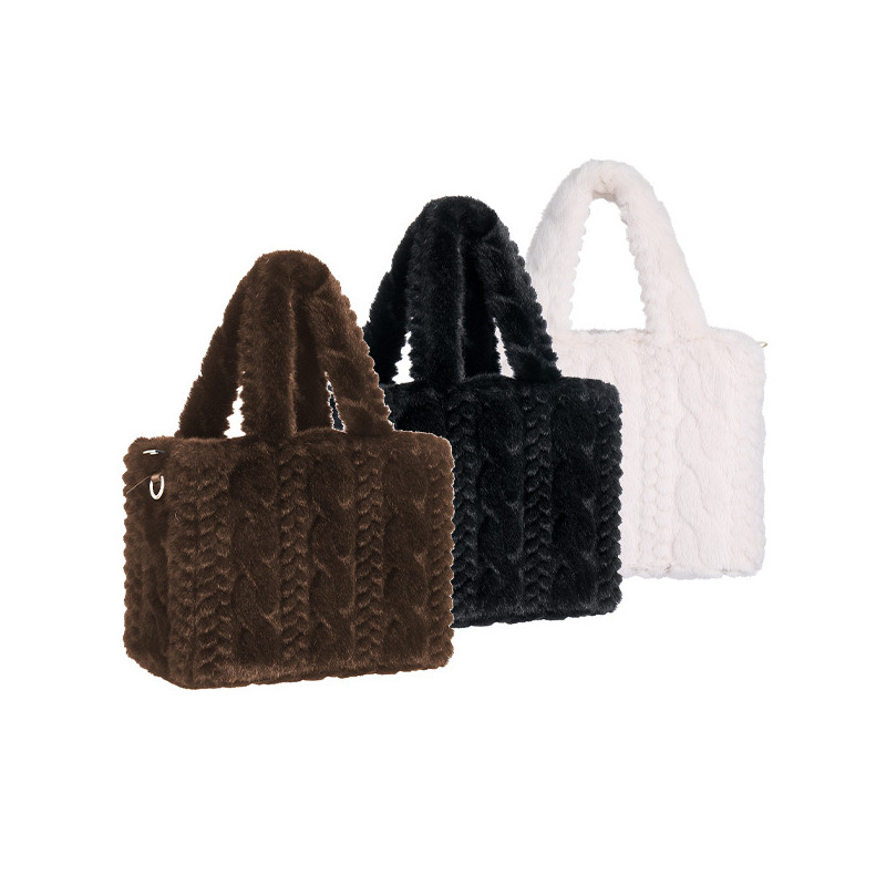 MINI SAC TISSU  NOIR MARRON OU BLANC+++