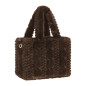 MINI SAC TISSU  NOIR MARRON OU BLANC+++