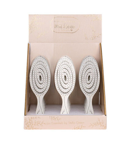 Brosse Flexible Beige En Paille de Blé Beige Claire Stella Green