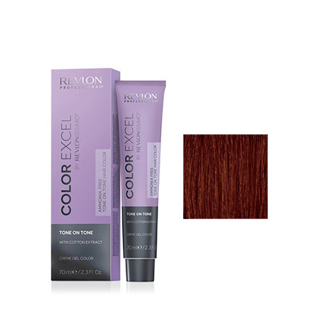 Color Excel sans ammoniaque by Revlonissimo N°5.46 Châtain Clair Cuivré Rouge