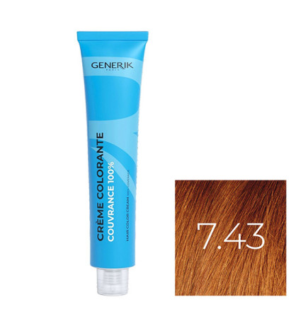 Coloration D'Oxydation N° 7.43 Blond Cuivré Doré 100ml