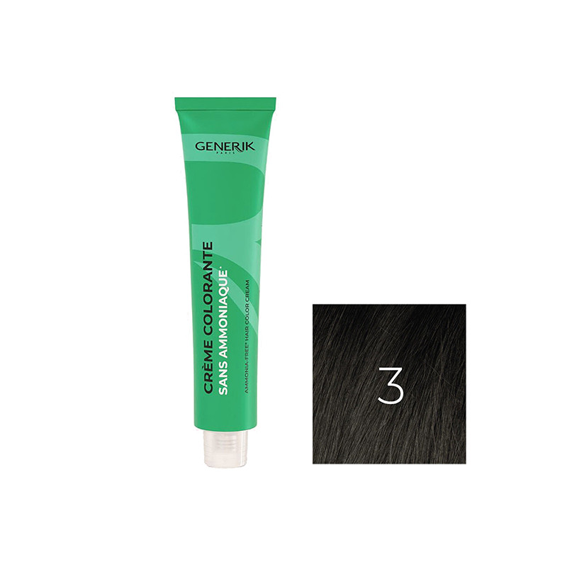 Coloration Sans Paraben N°1 Châtain Foncé 100ml Coloration Sans Paraben N°1 Châtain Foncé 100ml