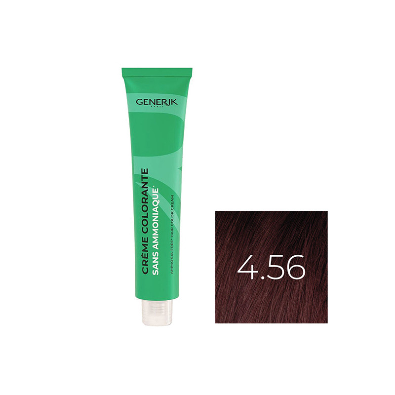 Coloration Sans Paraben N°4,56 Châtain Acajou Rouge 100ml Coloration Sans Paraben N°4,56 Châtain Acajou Rouge 100ml